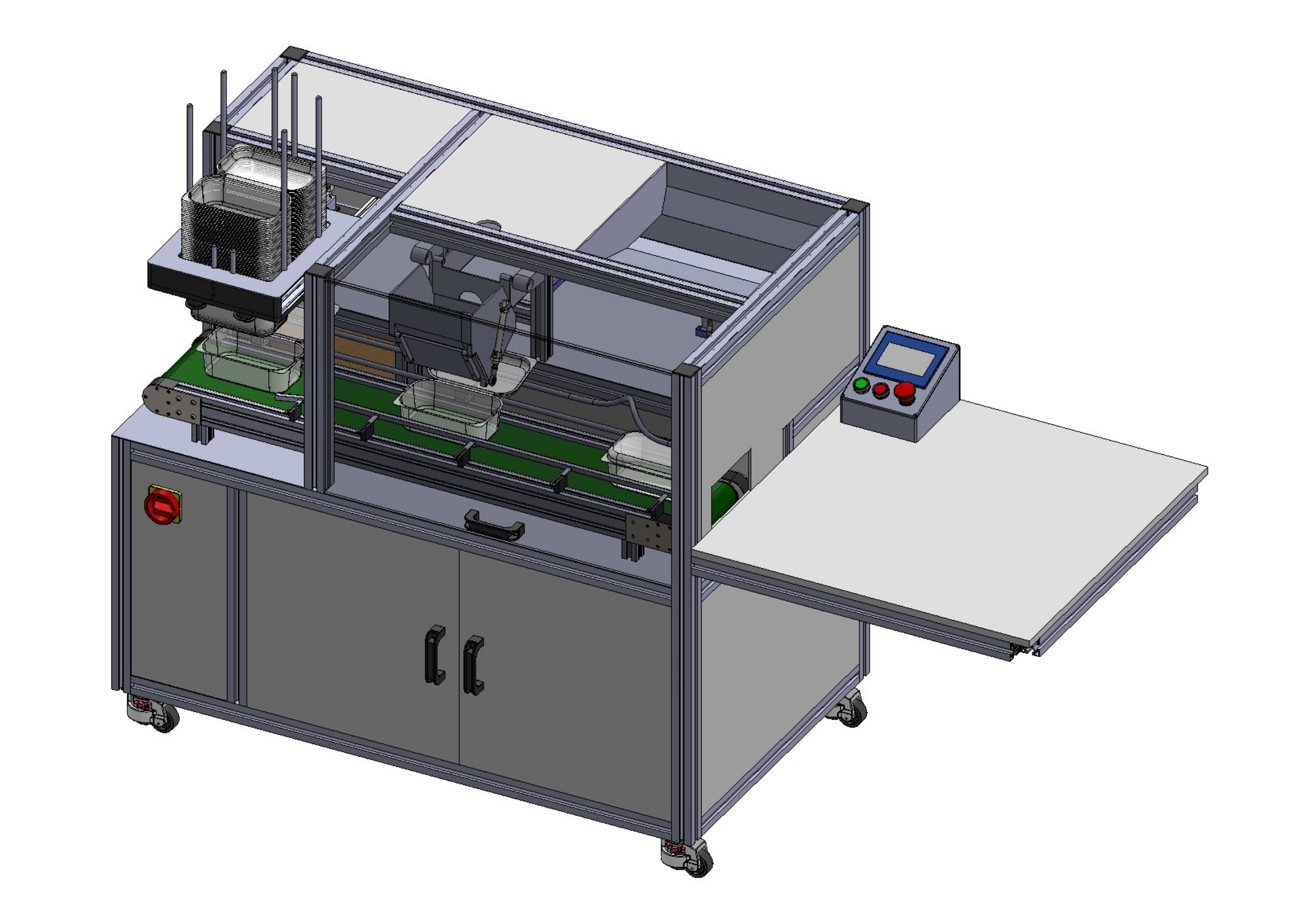 Stroj za automatsko pakiranje borovnica